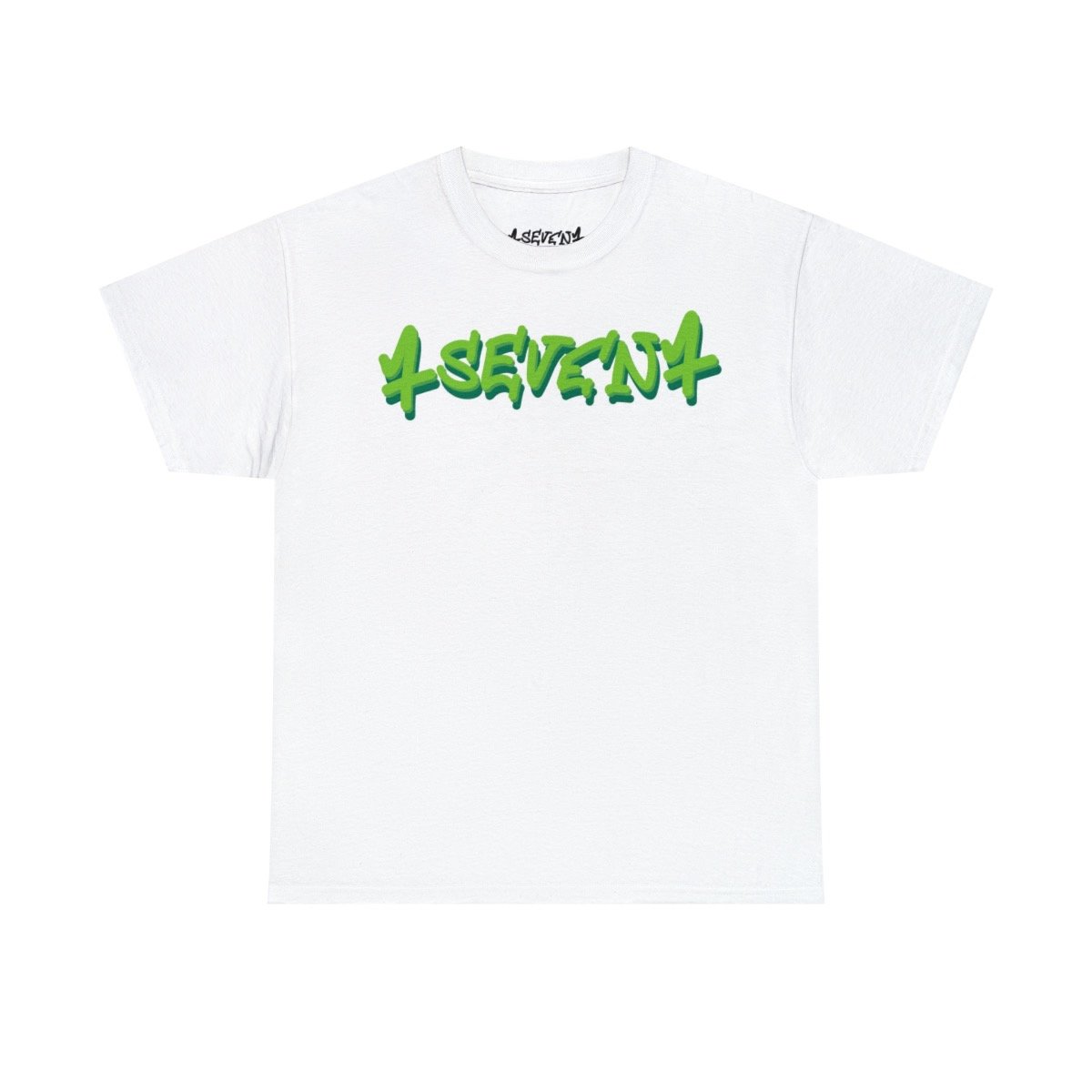 Image of white ‘be smart, be seven’ tee 