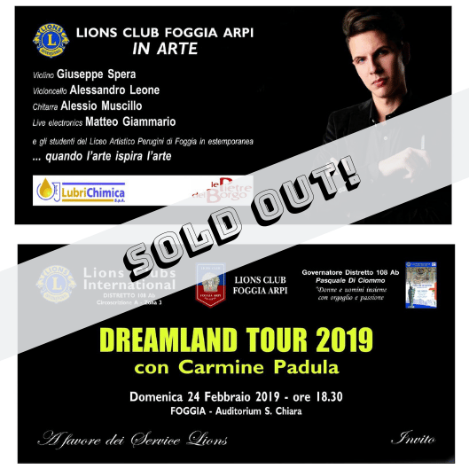 Image of Dreamland Tour - Foggia, 24 Febbraio - Tickets (SOLD OUT)