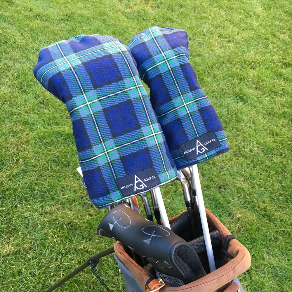 Image of Scottish Rugby Union Tartan Golf Head Covers