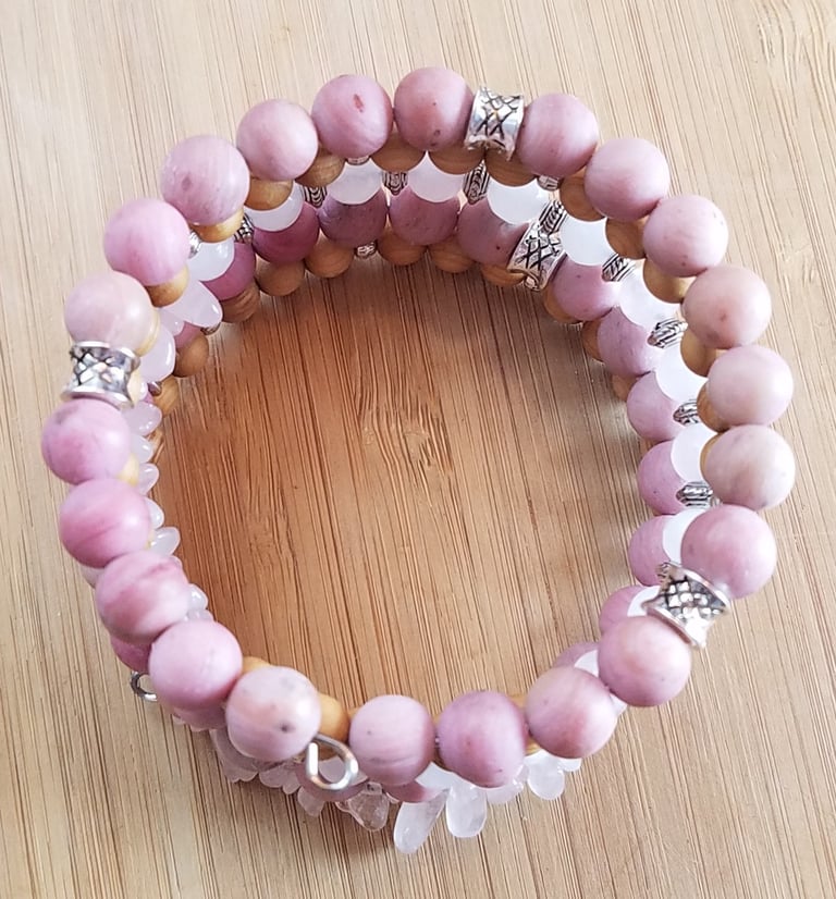 Spring Statement Bracelet in Pink Image 3