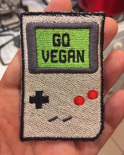 Image of Go vegan Gameboy patch