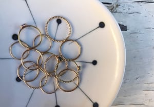 Image of GOLD stack rings