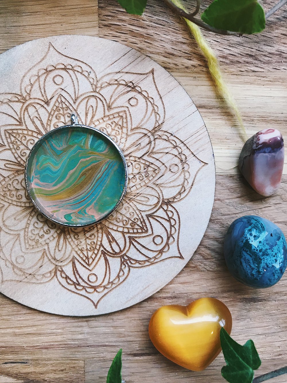 Image of Boho Art Pendant