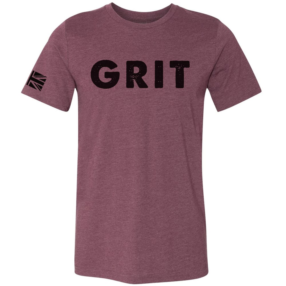 Image of British GRIT Tee - Maroon