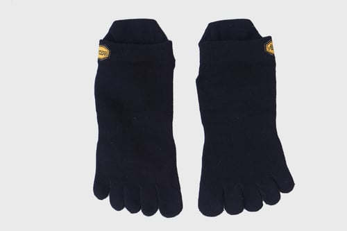 Image of Vibram Fivefingers Black No-Show Toe Socks 