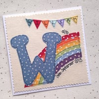 Image 3 of Rainbow letter/number card