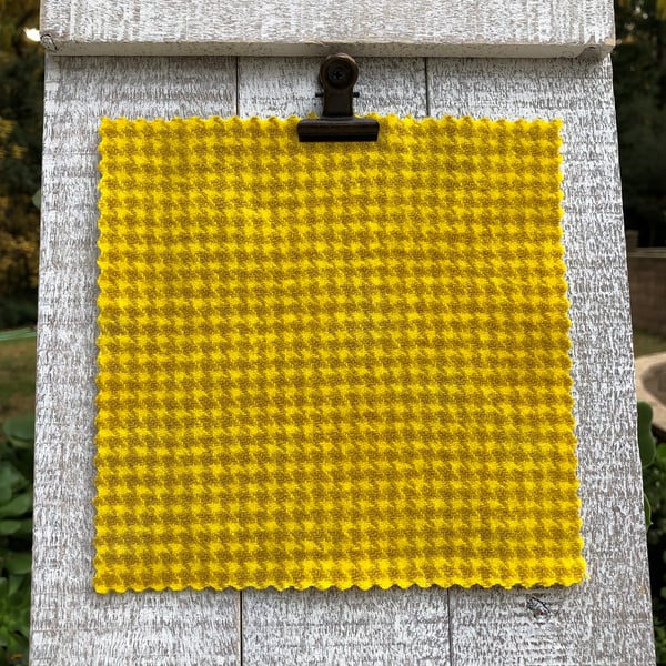 Image of Lemon Check Hand Dyed Wool - 3 Sizes Available