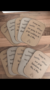 Wedding Milestone Cards