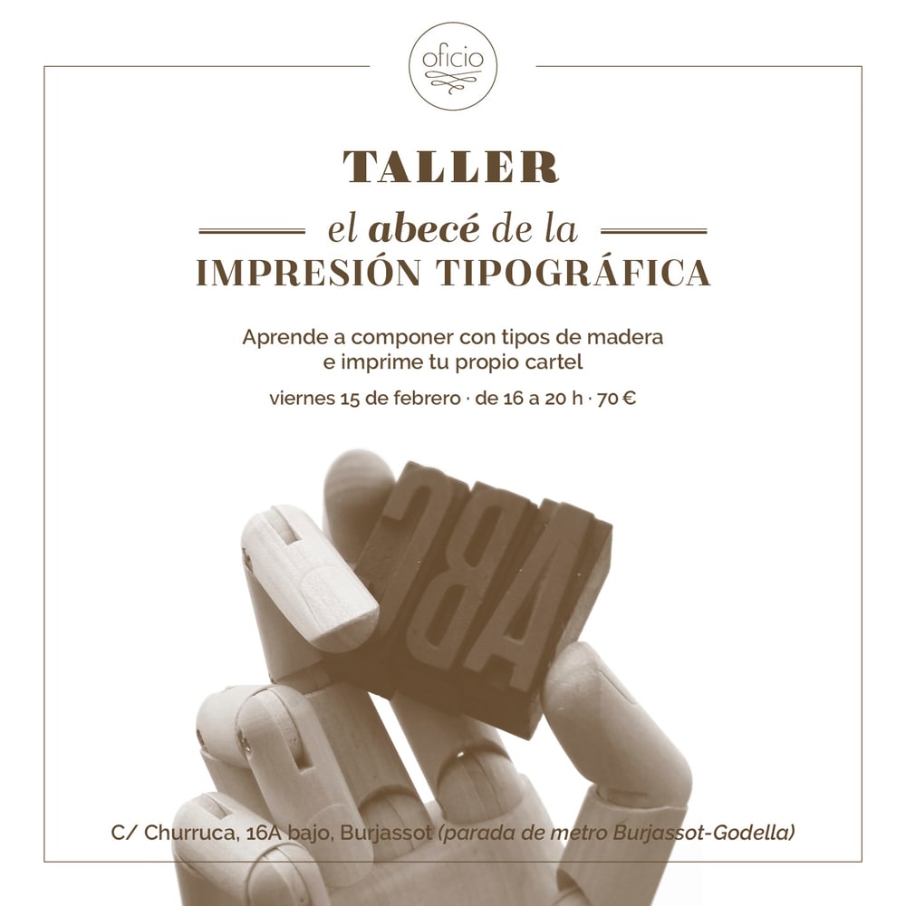 Image of Imprime con tipos de madera (15/02)