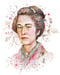 Image of Nakano Takeko (Limited edition digital mosaic on paper)