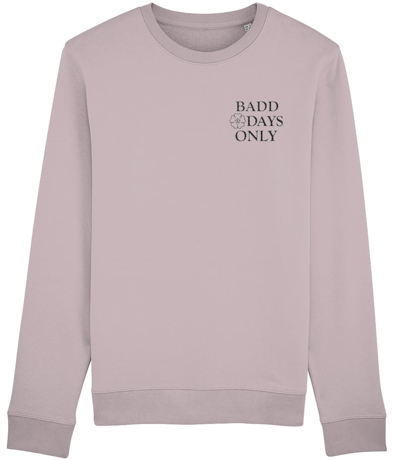 Image of BADD DAYS ONLY Embroidered Sweater Lilac Peak