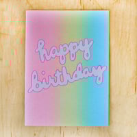 Rainbow Birthday Greeting Card
