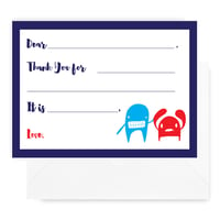 Monster Fill-In Notecards