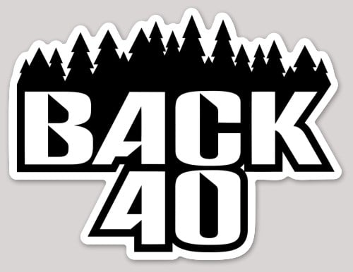 Custom “Back 40” Stickers | Back 40
