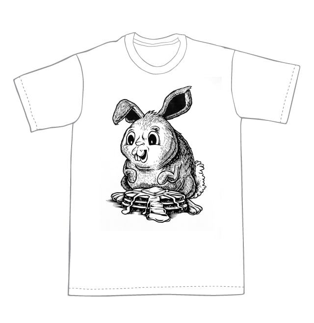 A Bunny and it's Pancakes! T-shirt (B3) **FREE SHIPPING**