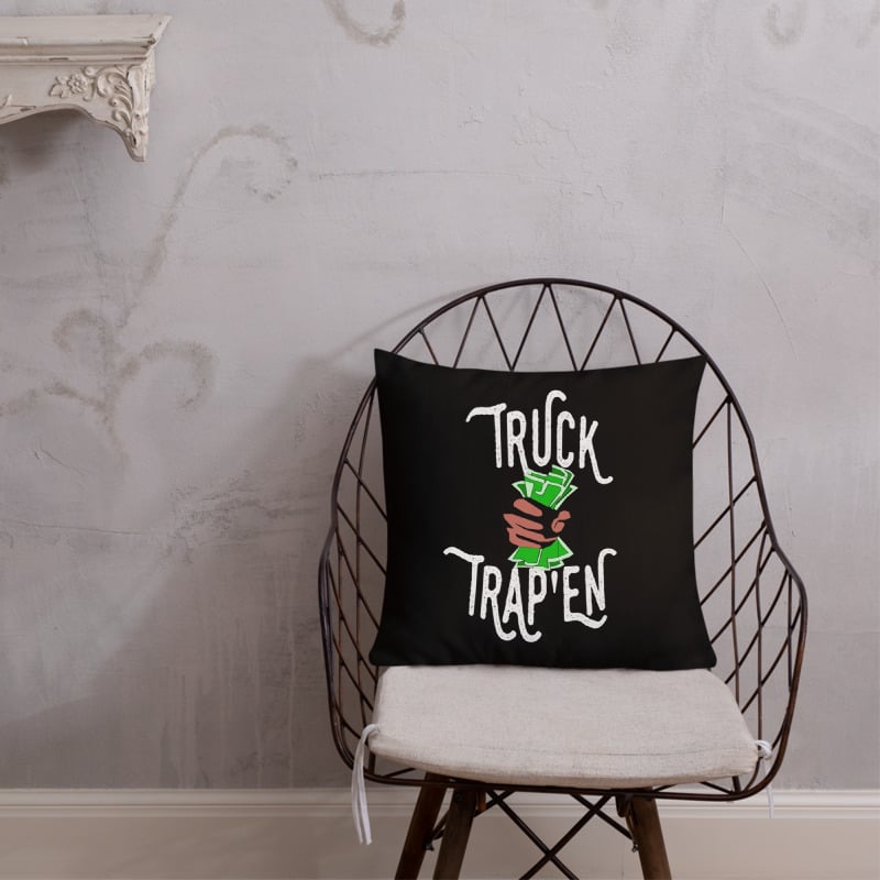 Image of TRUCK TRAP'EN THROW PILLOW