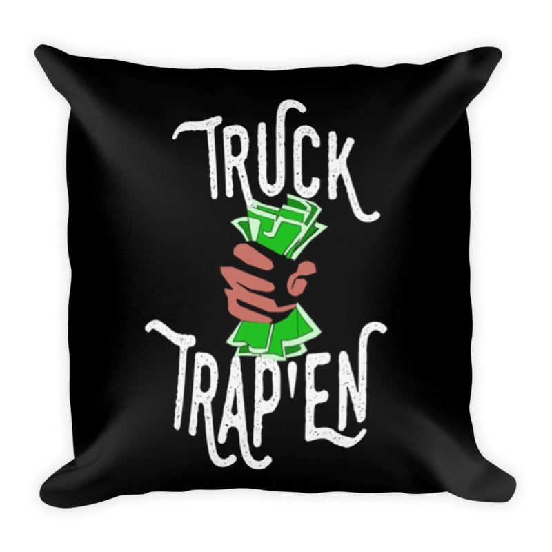 Image of TRUCK TRAP'EN THROW PILLOW