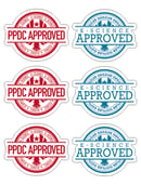 Image of Seal of Approval Stickers (Set of 6)