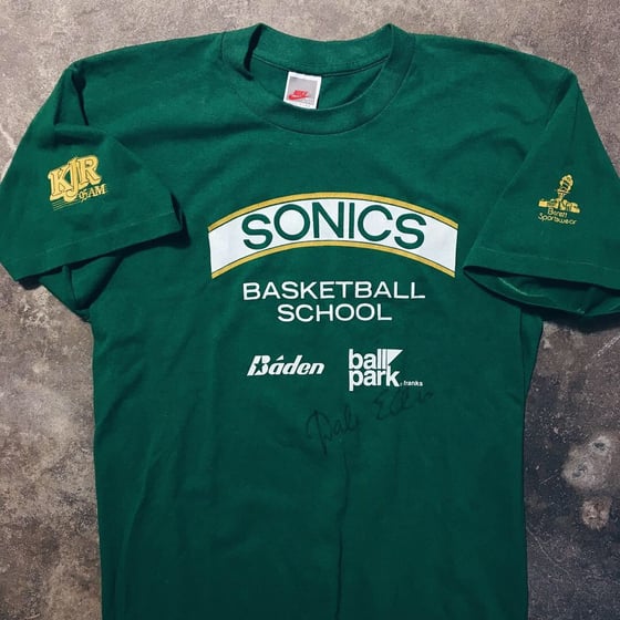 Image of Original Late 80’s Nike Seattle Super Sonics Tee.