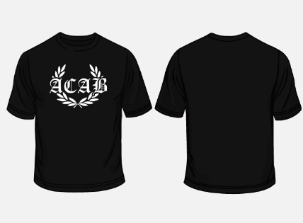 Image of Black ACAB T-shirt 