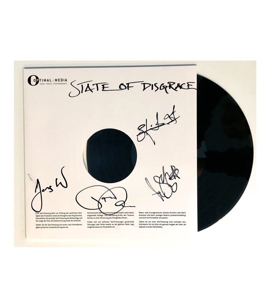Image of Corroded - State of Disgrace (Signed LP Test Pressing)