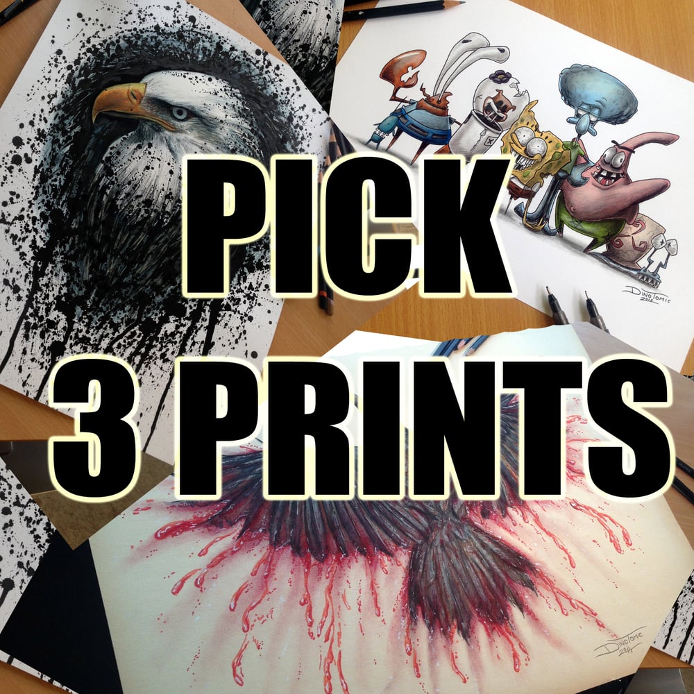 Image of PICK 3 PRINTS YOURSELF 
