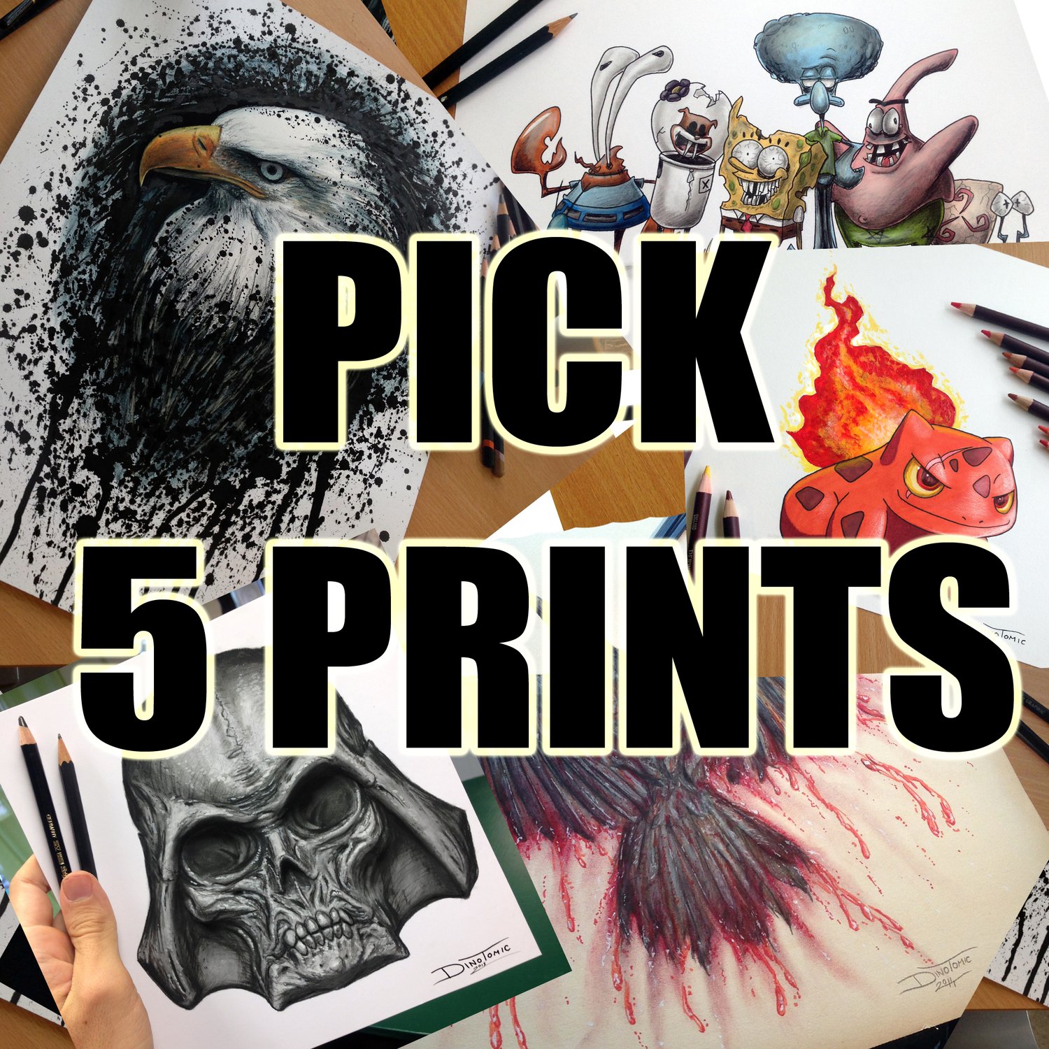 Image of PICK 5 PRINTS YOURSELF 