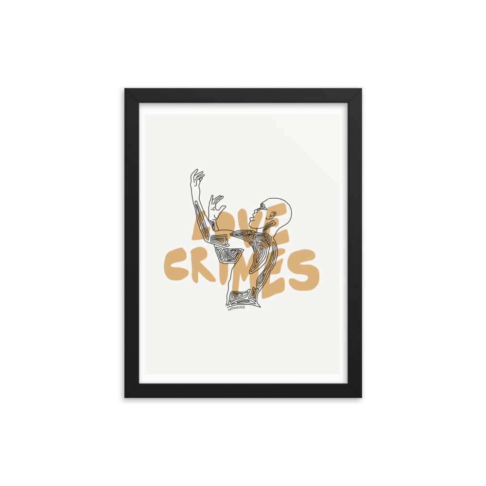 Image of LOVE CRIMES - FRAMED PRINT 