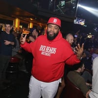 Image 1 of ROCK BEARDS DETROIT Rockin Red hoodie