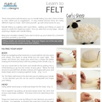 Image 2 of PDF Curly Sheep Felting Instructions