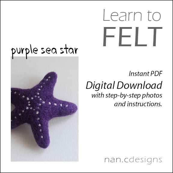 PDF Purple Sea Star Felting Instructions