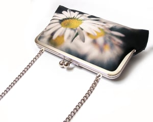 Image of White daisy clutch bag