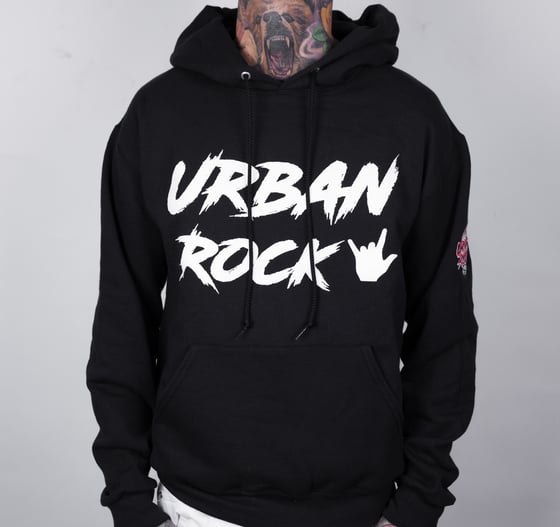 Image of Limited Edition Black Urban Rock Hoodie (with David Correy Signature)