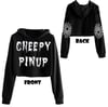 Creepy Pinup Cropped Hoodie