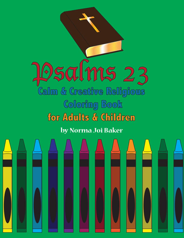 Image of Psalms 23 Calm & Creative Religious Coloring Book for Adults & Children