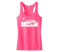 White Lambo Logo Women's Racerback Tank