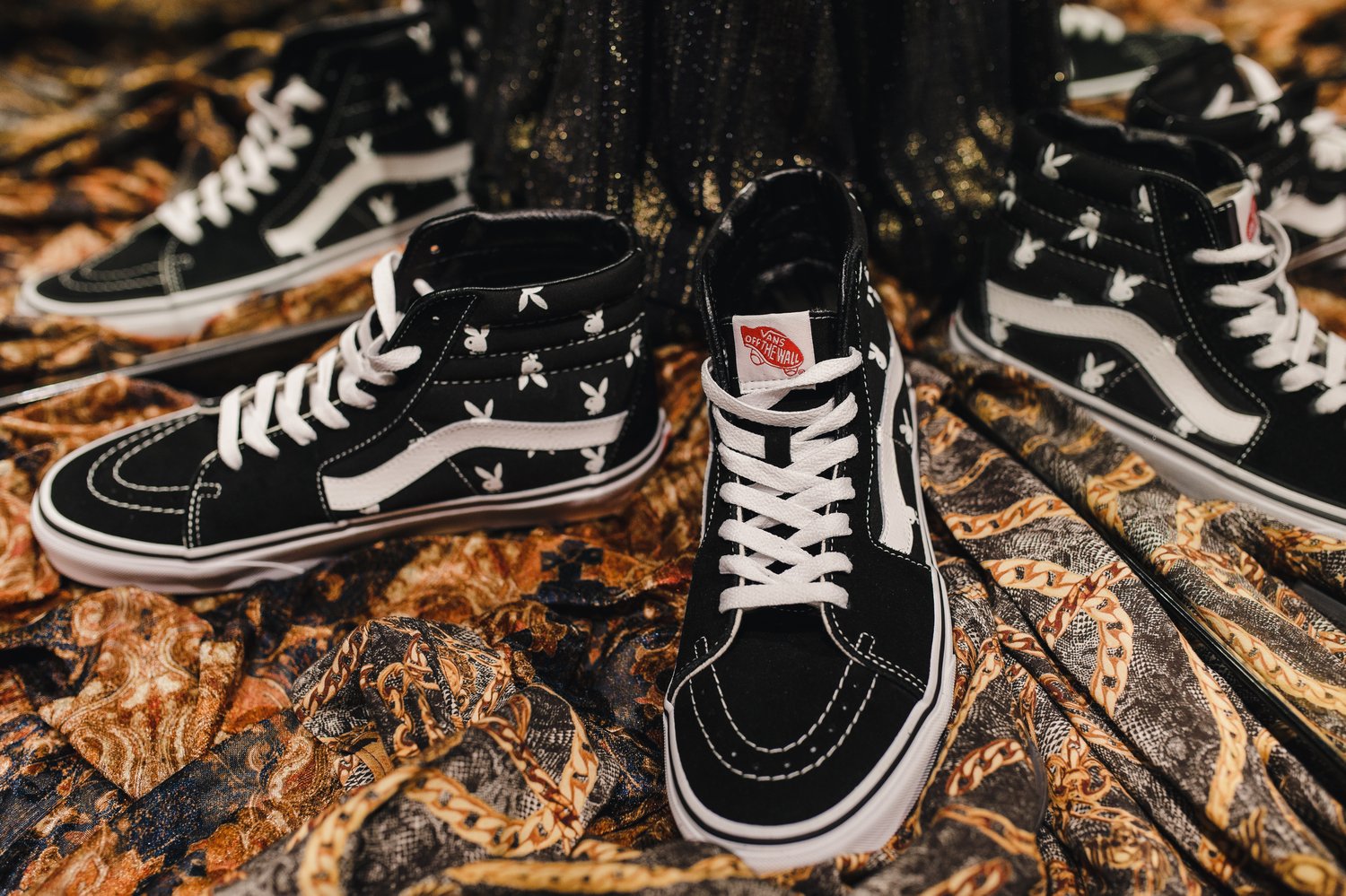 Image of Vans Sk8 hi Playboy Bunny