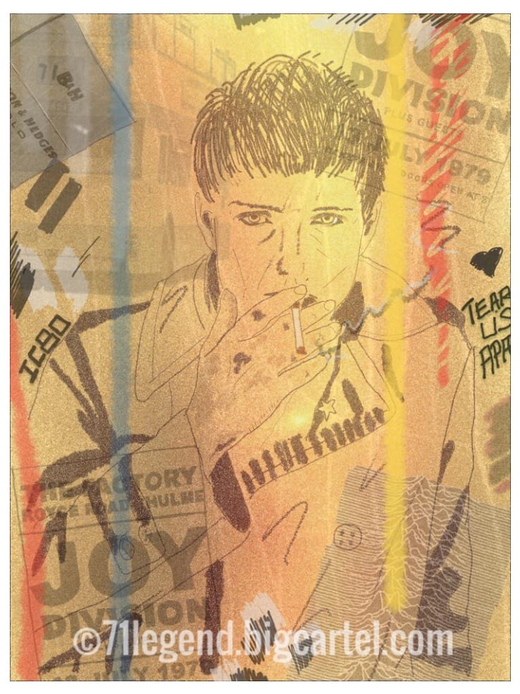 Ian Curtis collage