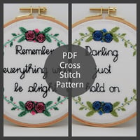Roses and Lyrics - Cross Stitch Pattern