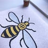 MANCHESTER BEE ART PRINT - SIZE LARGE - 50 CM SQUARE 
