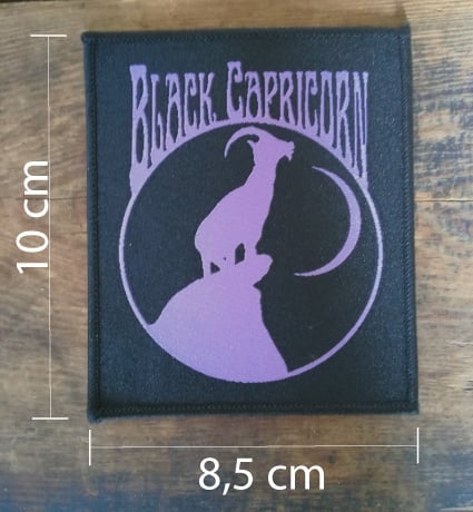Image of Black Capricorn purple patch