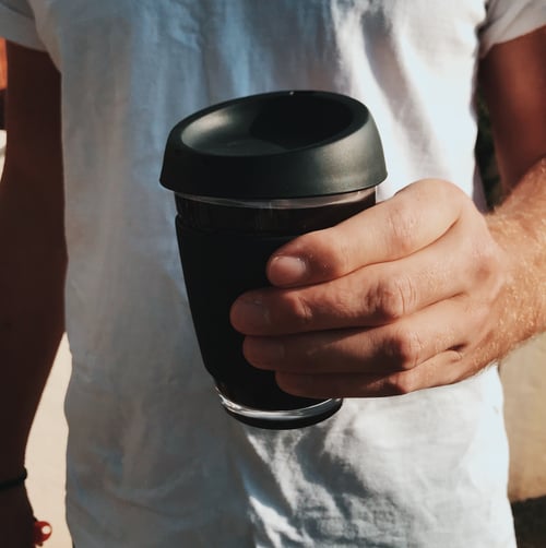 Image of 12oz Black - Wave Glass