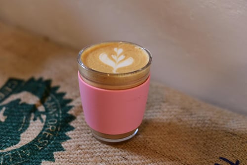 Image of 12oz Pink - Wave Glass