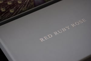 Image of Silver twigs, printed silk clutch purse + chain handle