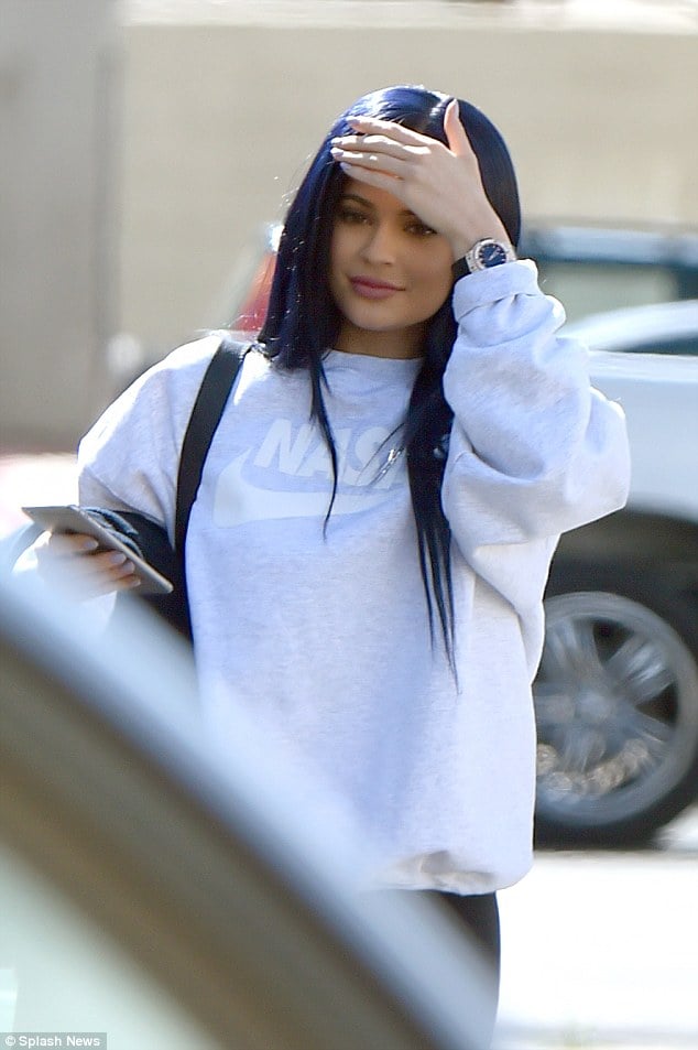 Image of NASA swoosh sweatshirt by SCOTTO as seen on KYLIE JENNER