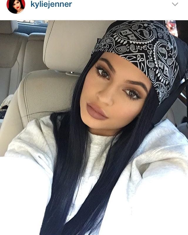 Image of NASA swoosh sweatshirt by SCOTTO as seen on KYLIE JENNER