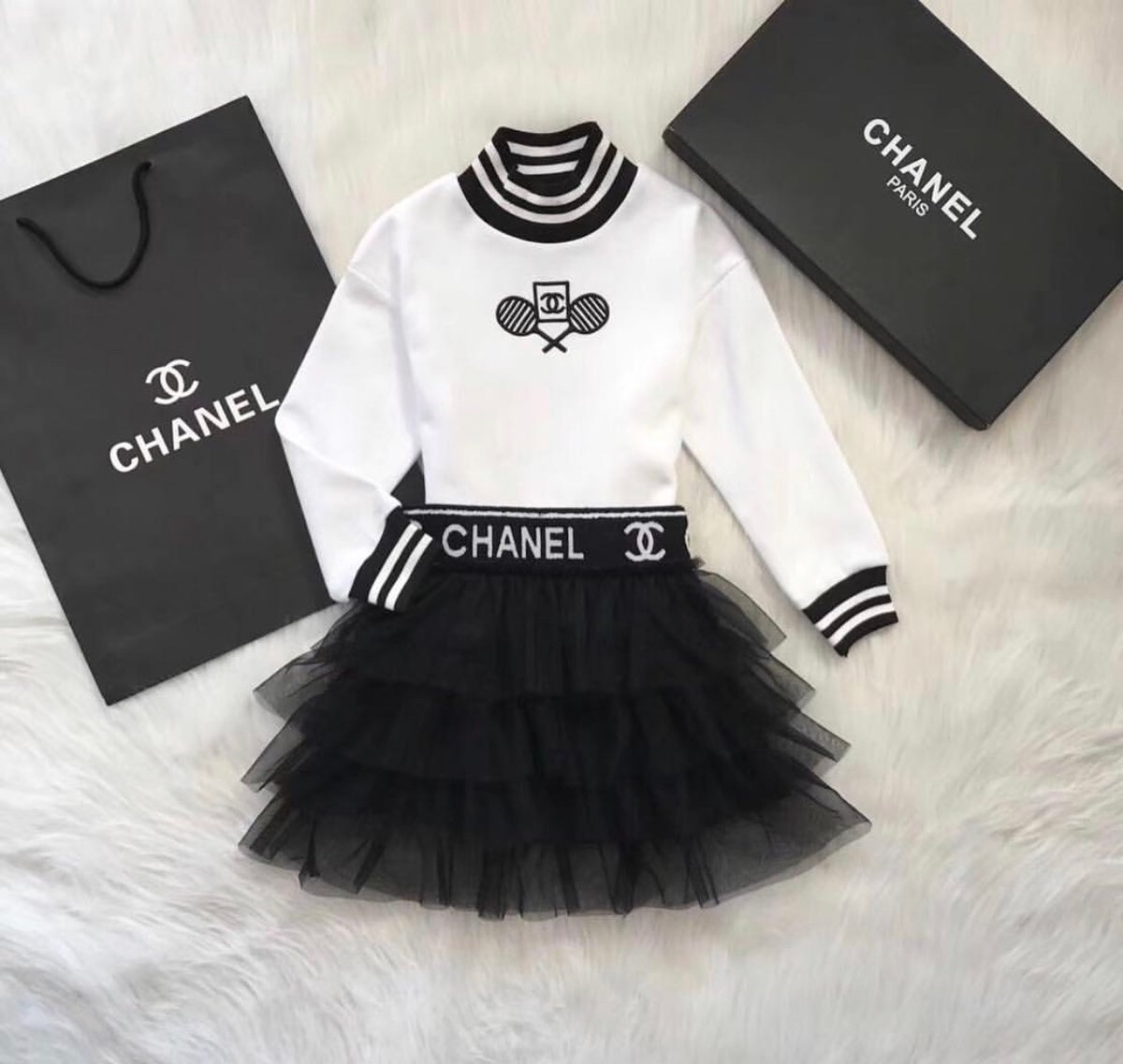 Chanel baby hot sale clothes online