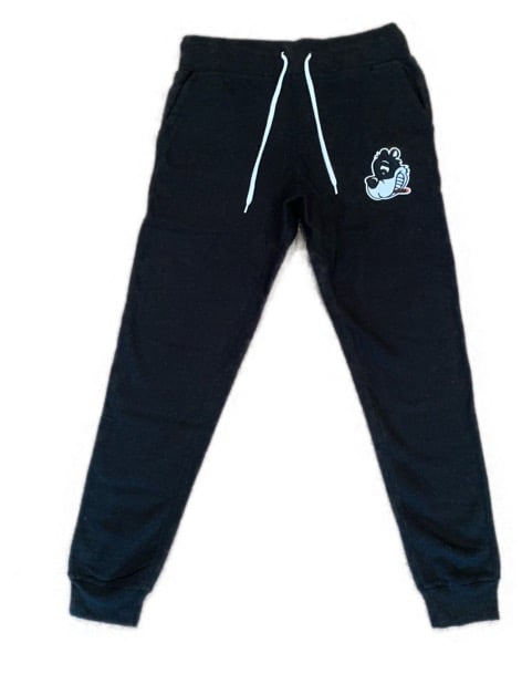 Image of Loudlife Louie Sweatsuit Black (Appliqué logo)