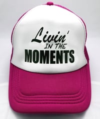 Livin' in the MOMENTS Cap - Pink and White