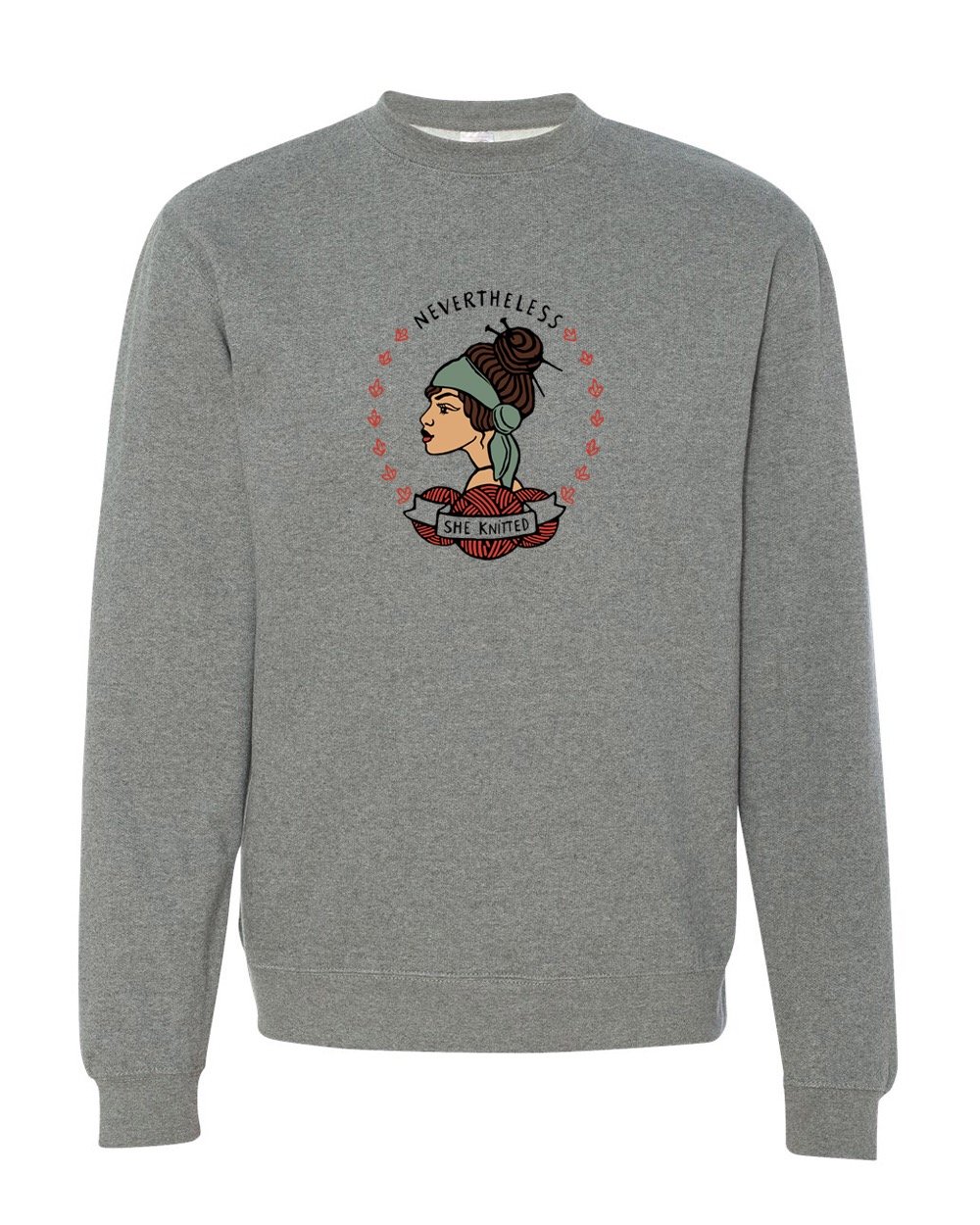 Image of Nevertheless She Knitted Sweatershirt